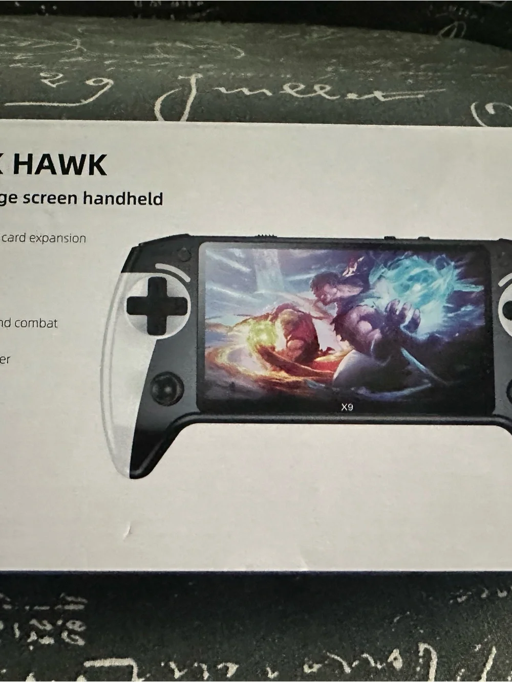 Black and White Handheld Gaming Console - Portable Video Game Player